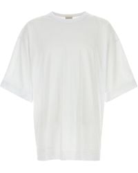Dries Van Noten - T-shirt oversize Hein in cotone bianco - Lyst
