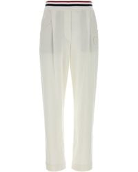 Brunello Cucinelli - White Cotton Blend joggers - Lyst
