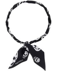McQueen - Printed Silk Foulard - Lyst