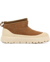 UGG - Biscuit Suede Ultra Mini Weather Hybrid Ankle Boots - Lyst