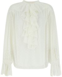 See By Chloé Ivory Polyester Blouse - White
