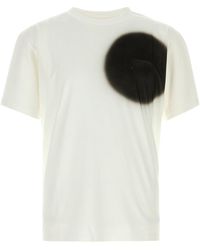 MM6 by Maison Margiela - White Cotton T-shirt - Lyst
