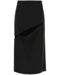 Jil Sander - Wool Blend Skirt - Lyst
