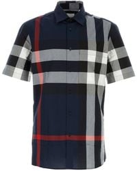 Burberry - Somerton Checked Regular-fit Stretch-cotton Shirt - Lyst