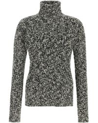 Dolce & Gabbana - Two-tone Wool Blend Sweater - Lyst
