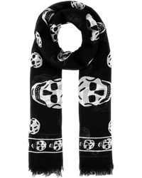McQueen - Sciarpa di seta - Lyst