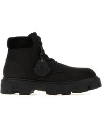 Moncler - Suede Peak City Ankle Boots - Lyst