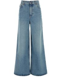 Chloé - Denim Wide-Leg Jeans - Lyst