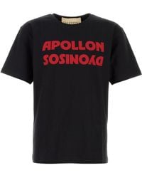 Valentino Garavani - Black Cotton T-shirt - Lyst