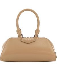Givenchy - Leather Mini Antigona East-West Handbag - Lyst