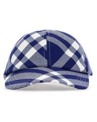 Burberry - Cappellino da baseball in cotone a quadri - Lyst