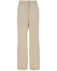Isabel Marant - Cream Crepe Noanda Palazzo Pant - Lyst