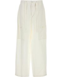 Jil Sander - White Linen Cargo Pant - Lyst