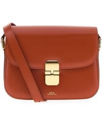 A.P.C. - Grace Small Leather Crossbody Bag - Lyst