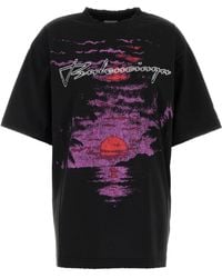 Balenciaga - Cotton Oversize T-Shirt - Lyst