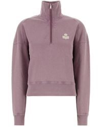 Isabel Marant - Lilac Cotton Blend Ross Sweatshirt - Lyst