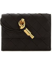 Bottega Veneta - Portacarte Andiamo in nappa testa di moro - Lyst