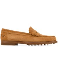 Tod's - Camel Suede Loafers - Lyst