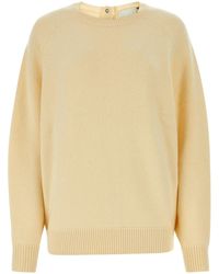Isabel Marant - Maglione oversize Lison in misto lana gialla - Lyst