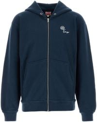KENZO - Blue Cotton Sweatshirt - Lyst