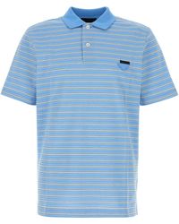 Prada - Maglia Polo A Righe - Lyst
