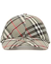 Burberry - Cappello da baseball in tela ricamata - Lyst