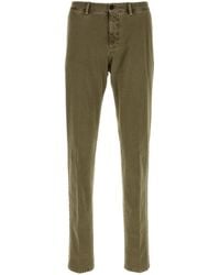 PT Torino - Army Green Stretch Cotton Pant - Lyst