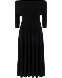 Norma Kamali - Abito Longuette Manica 3/4 - Lyst