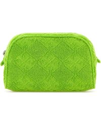 Tory Burch - Green Terry Fabric Ella Beauty Case - Lyst