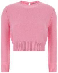Jil Sander - Pink Wool Blend Sweater - Lyst