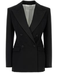 Givenchy - Double-Breasted Jacket With Peak Revers - Lyst