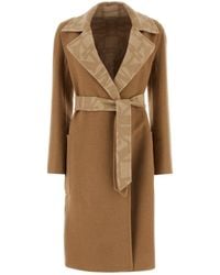 Max Mara - Cappotto Abito in cammello biscotto - Lyst