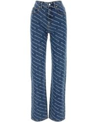 Alexander Wang - Printed Denim Jeans - Lyst