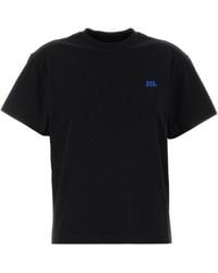 Jil Sander - T-Shirt Cn Ss Emb - Lyst