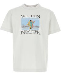 Alexander Wang - T-shirt in cotone bianco - Lyst