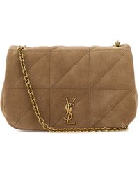 Saint Laurent - Borsa a spalla Jamie 4.3 mini in pelle scamosciata cappuccino - Lyst
