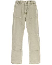 Carhartt - Grey Denim Double Knee Pant - Lyst