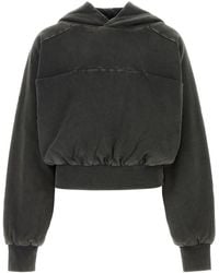 Entire studios - Felpa in cotone antracite - Lyst