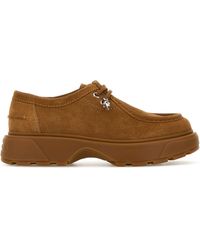 McQueen - Camel Suede Lace-up Shoes - Lyst