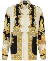 Versace - Camicia 'Coral Teater' Con Colletto Classico E Stampa All-Over - Lyst