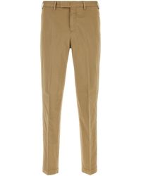 PT Torino - Beige Stretch Cotton Pant - Lyst