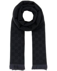 Gucci - Sciarpa in lana ricamata - Lyst