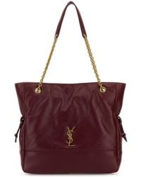 Saint Laurent - Borsa a secchiello Jamie 4.3 in nappa vinaccia - Lyst