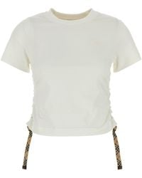 Burberry - Cotton T-Shirt - Lyst