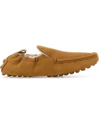 Tod's - Camel Suede Loafers - Lyst