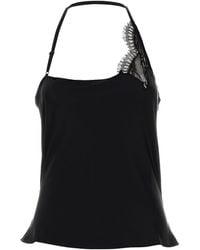 Courreges - Stretch Satin Top - Lyst