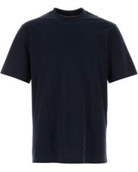 Brioni - Dark Blue Cotton T-shirt - Lyst