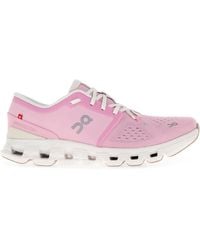 On Shoes - Pink Fabric Cloud X 4 Sneakers - Lyst