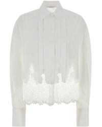 Ermanno Scervino - White Poplin Shirt - Lyst