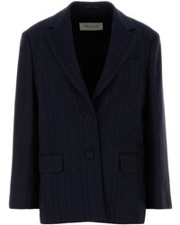 Dries Van Noten - Embroidered Wool Blend Birdys Blazer - Lyst